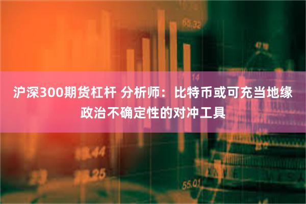 沪深300期货杠杆 分析师:比特币或可充当地缘政治不确定性的对冲工具