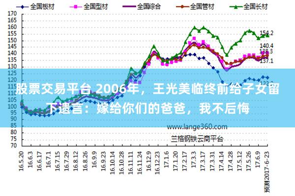 股票交易平台 2006年,王光美临终前给子女留下遗言:嫁给你们的爸爸,我不后悔