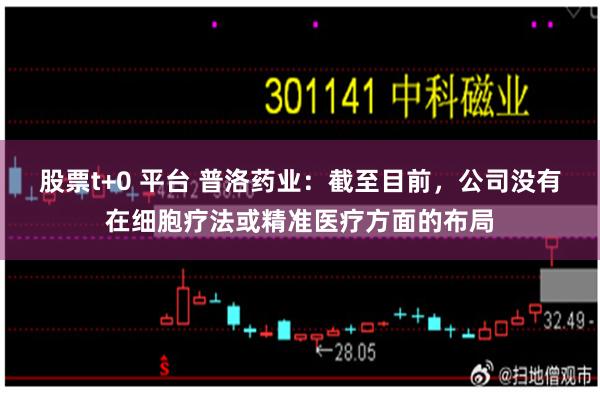 股票t+0 平台 普洛药业：截至目前，公司没有在细胞疗法或精准医疗方面的布局