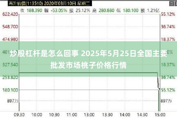炒股杠杆是怎么回事 2025年5月25日全国主要批发市场桃子价格行情