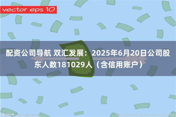 配资公司导航 双汇发展：2025年6月20日公司股东人数181029人（含信用账户）