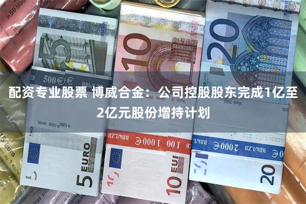 配资专业股票 博威合金:公司控股股东完成1亿至2亿元股份增持计划