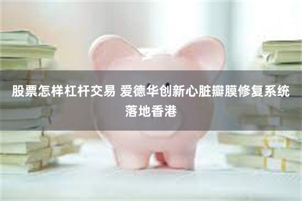 股票怎样杠杆交易 爱德华创新心脏瓣膜修复系统落地香港