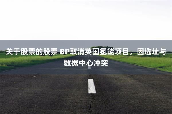 关于股票的股票 BP取消英国氢能项目，因选址与数据中心冲突