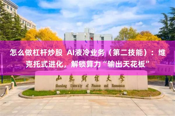 怎么做杠杆炒股 AI液冷业务(第二技能):维克托式进化,解锁算力“输出天花板”