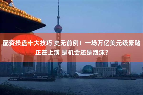 配资操盘十大技巧 史无前例！一场万亿美元级豪赌正在上演 是机会还是泡沫？