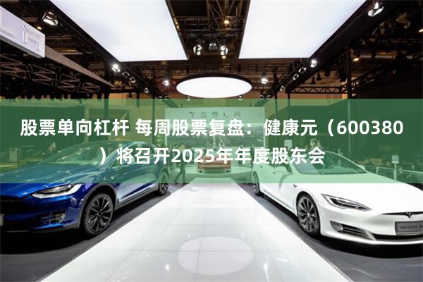股票单向杠杆 每周股票复盘：健康元（600380）将召开2025年年度股东会