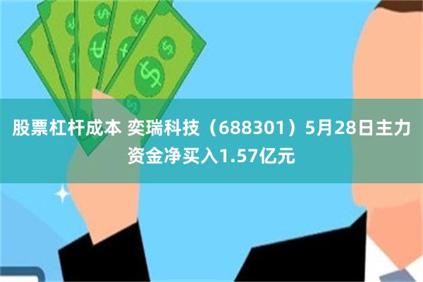 股票杠杆成本 奕瑞科技（688301）5月28日主力资金净买入1.57亿元