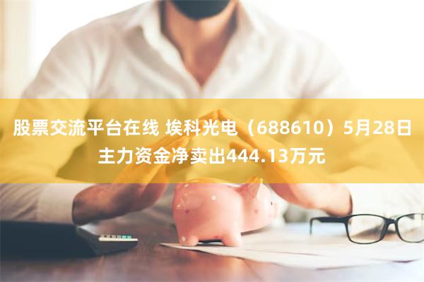 股票交流平台在线 埃科光电（688610）5月28日主力资金净卖出444.13万元