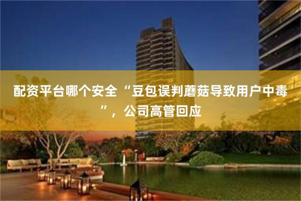 配资平台哪个安全 “豆包误判蘑菇导致用户中毒”，公司高管回应