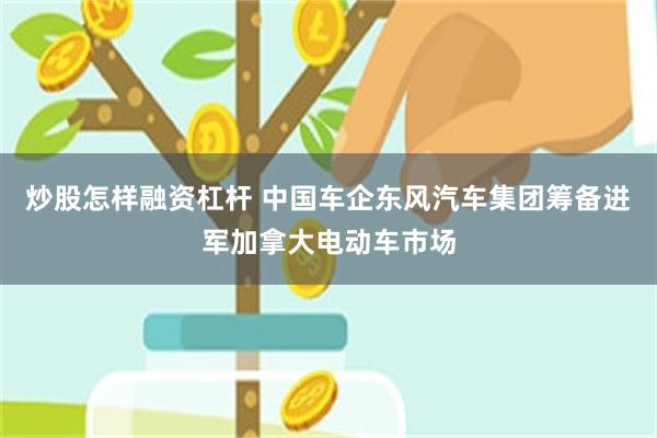 炒股怎样融资杠杆 中国车企东风汽车集团筹备进军加拿大电动车市场