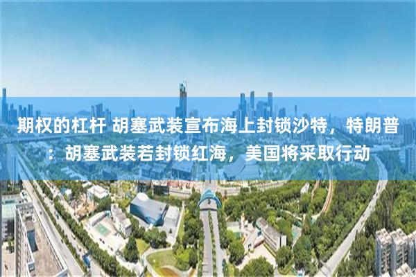 期权的杠杆 胡塞武装宣布海上封锁沙特,特朗普:胡塞武装若封锁红海,美国将采取行动