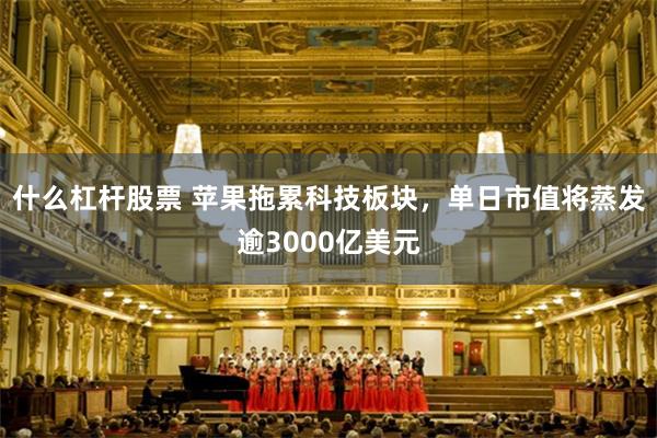 什么杠杆股票 苹果拖累科技板块，单日市值将蒸发逾3000亿美元