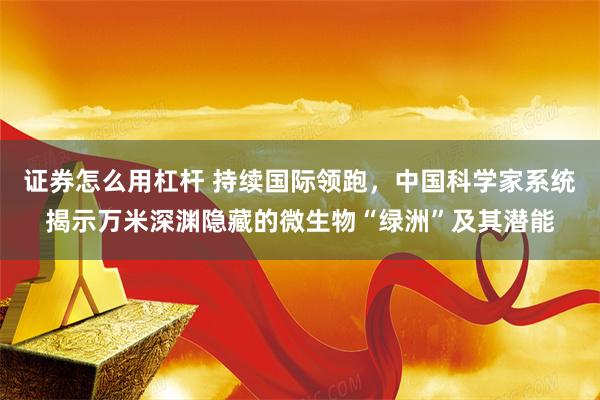 证券怎么用杠杆 持续国际领跑,中国科学家系统揭示万米深渊隐藏的微生物“绿洲”及其潜能