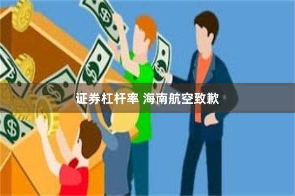 证券杠杆率 海南航空致歉