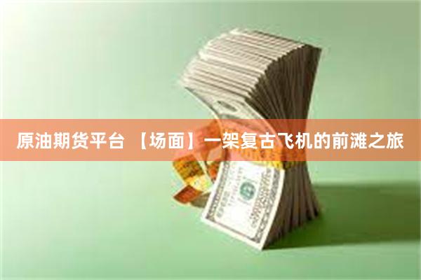 原油期货平台 【场面】一架复古飞机的前滩之旅